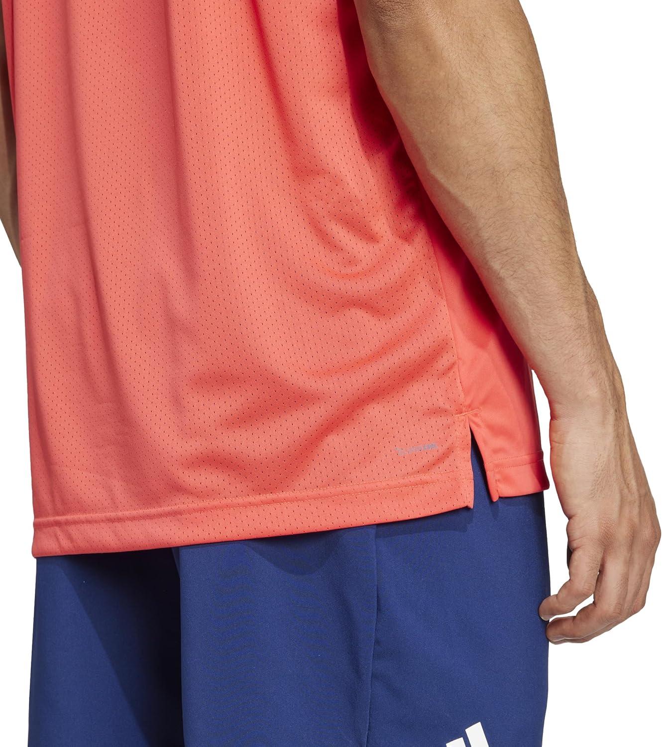 imageadidas Mens Club Tennis Climacool TShirtSemi Lucid Red
