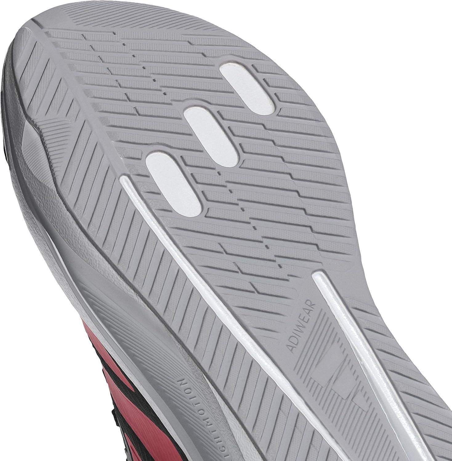 imageadidas Mens Duramo SL 2 Running SneakerBlackLucid RedHalo Silver