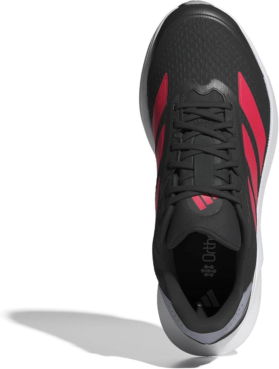 imageadidas Mens Duramo SL 2 Running SneakerBlackLucid RedHalo Silver