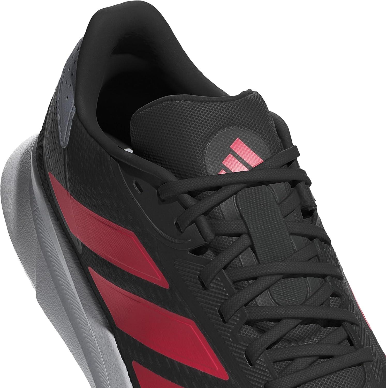 imageadidas Mens Duramo SL 2 Running SneakerBlackLucid RedHalo Silver