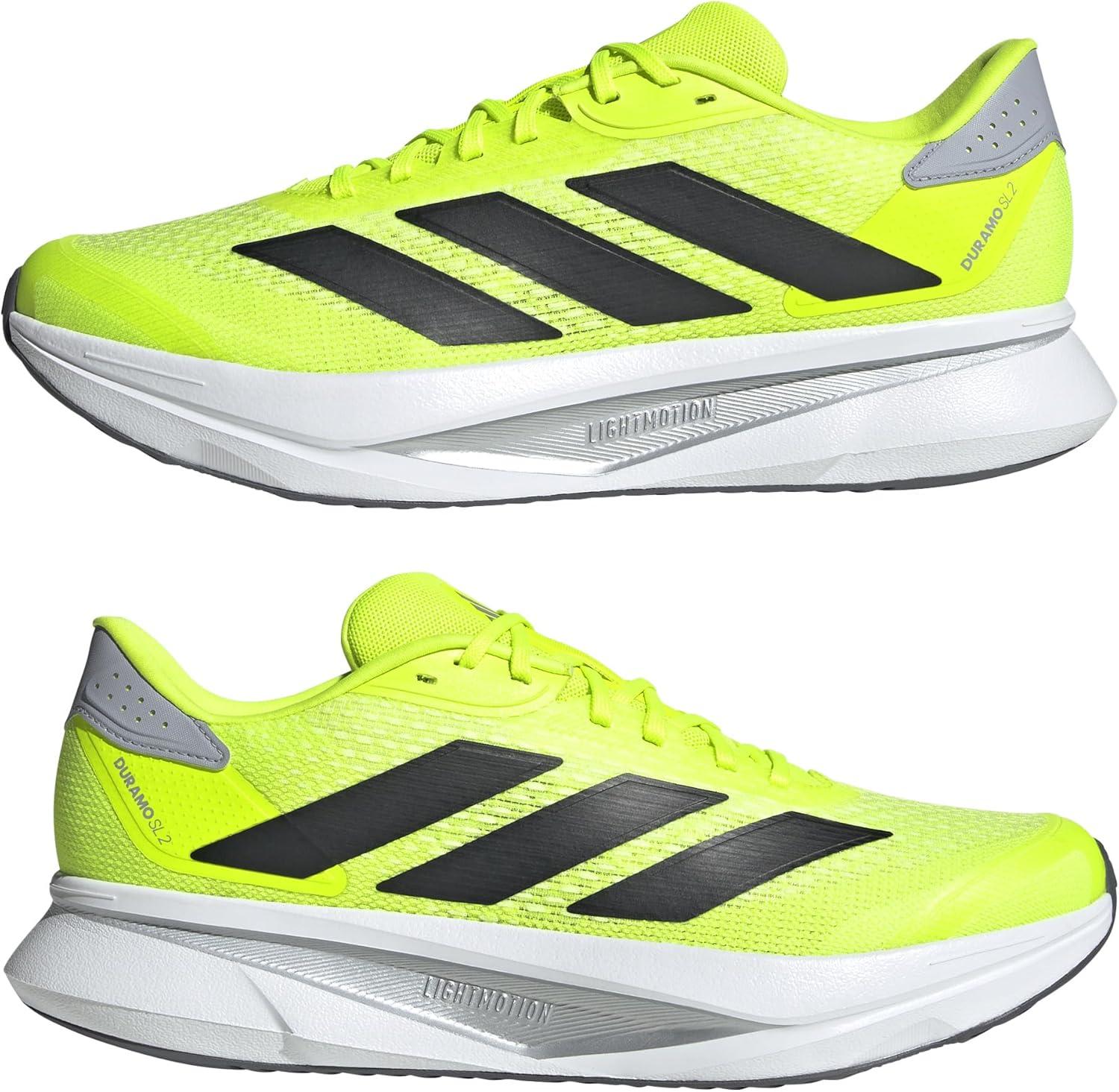 imageadidas Mens Duramo SL 2 Running SneakerLucid Lemon Core Black Halo Silver