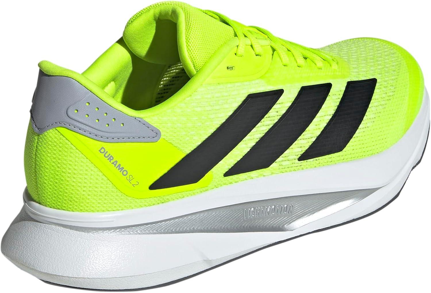 imageadidas Mens Duramo SL 2 Running SneakerLucid LemonBlackHalo Silver