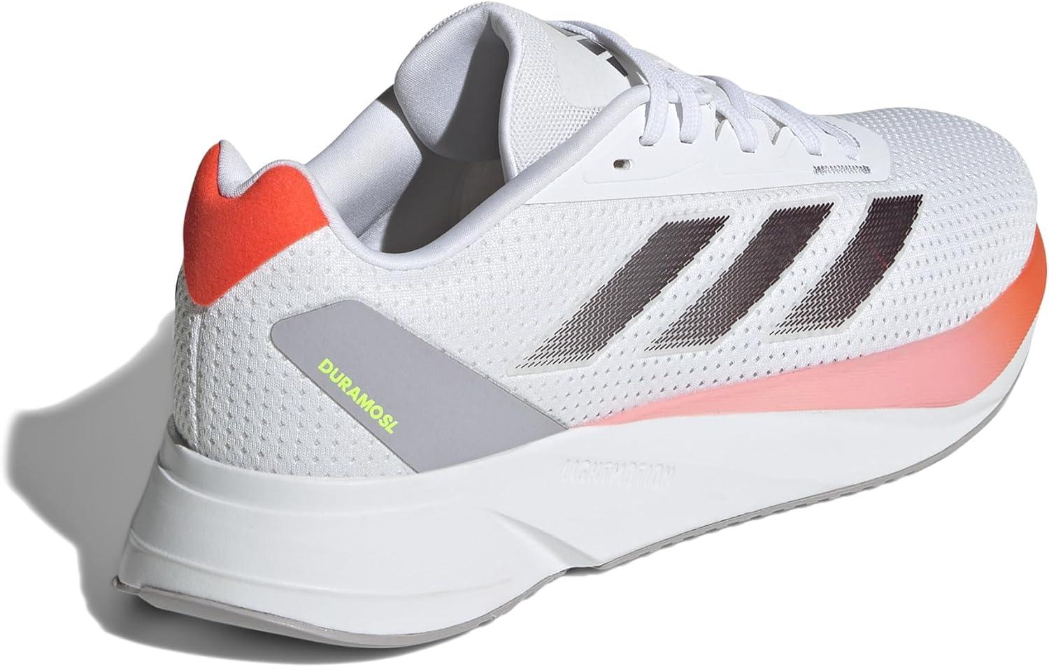imageadidas Mens Duramo Sl ShoesSneakerWhiteAurora MetSolar Red