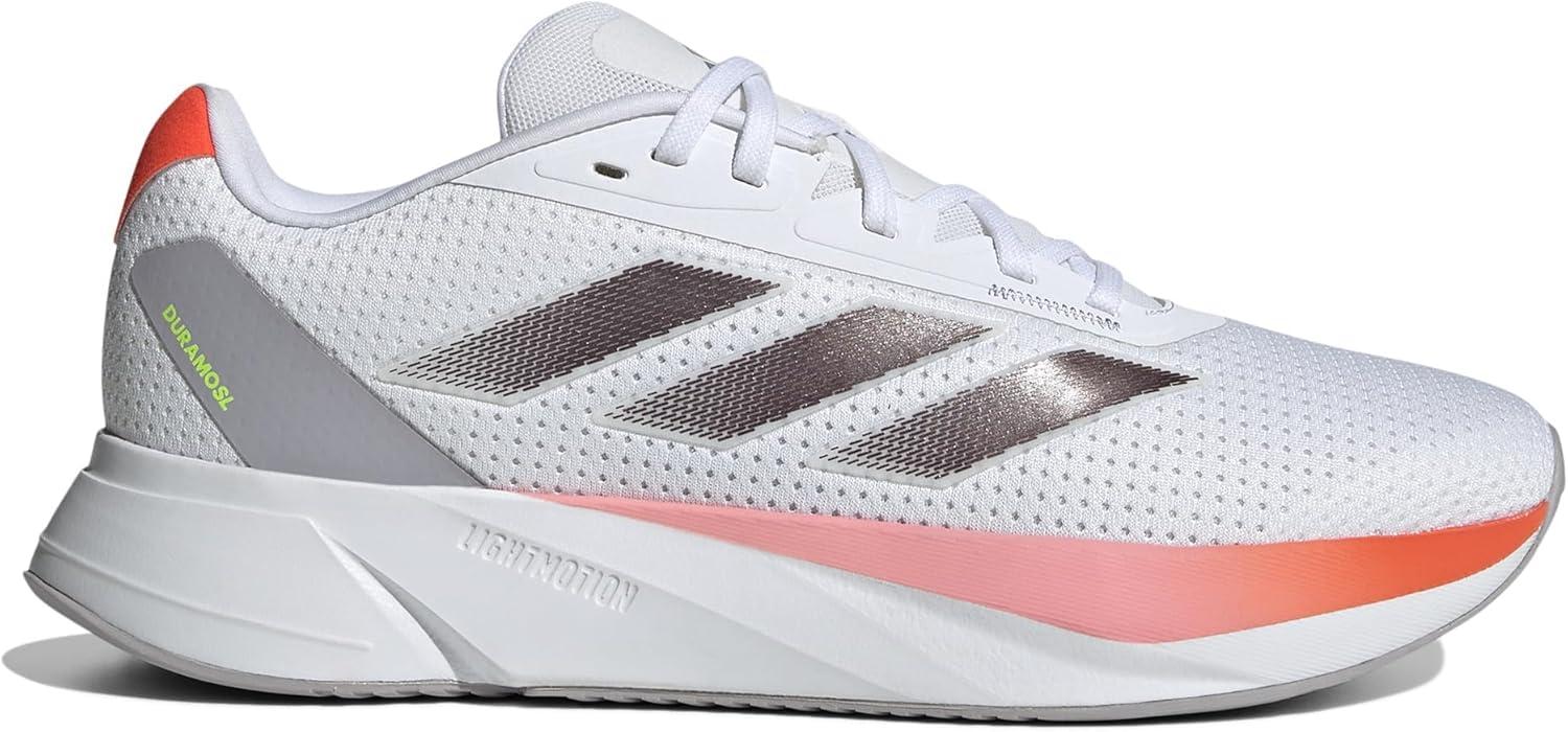 imageadidas Mens Duramo Sl ShoesSneakerWhiteAurora MetSolar Red