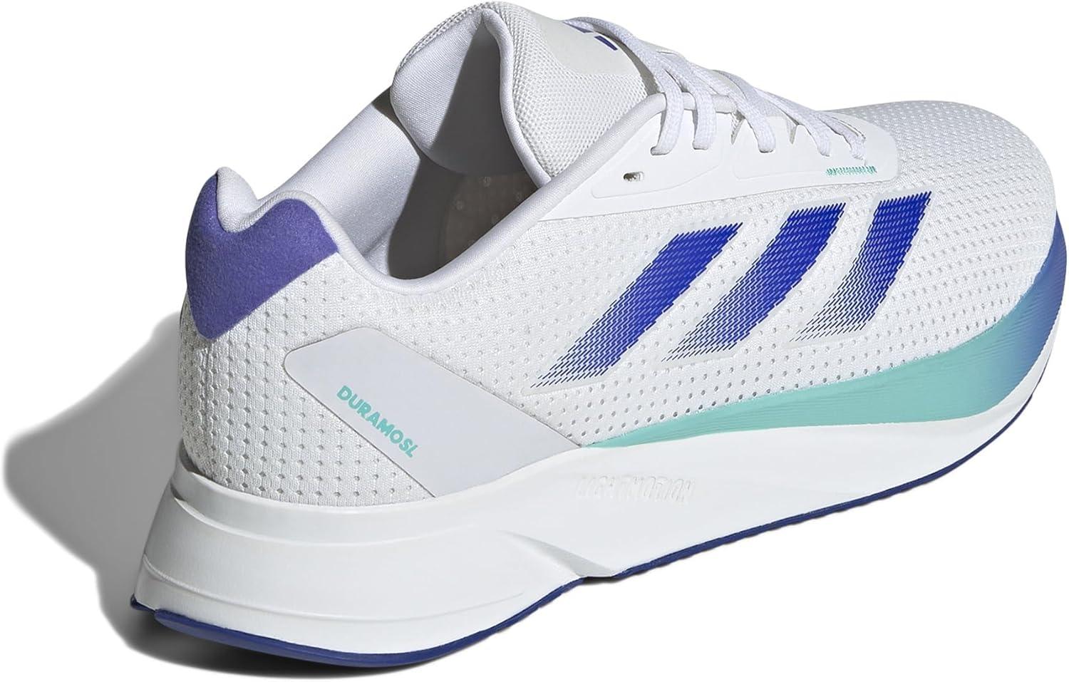 imageadidas Mens Duramo Sl ShoesSneakerWhiteLucid BlueFlash Aqua