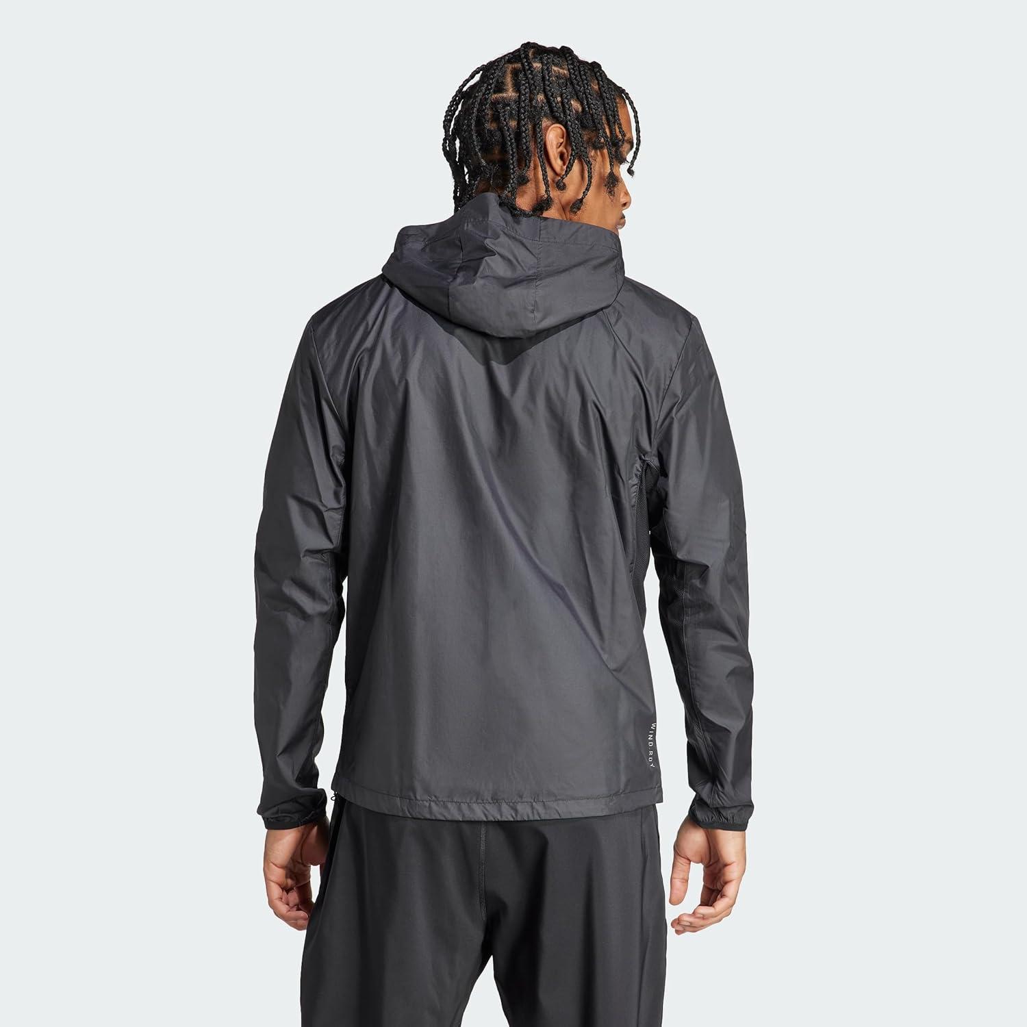imageadidas Mens Own The Run JacketBlack