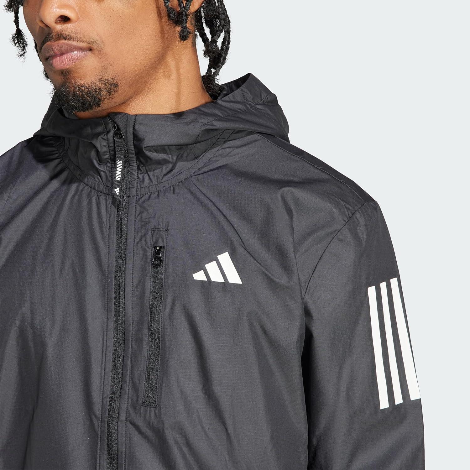 imageadidas Mens Own The Run JacketBlack