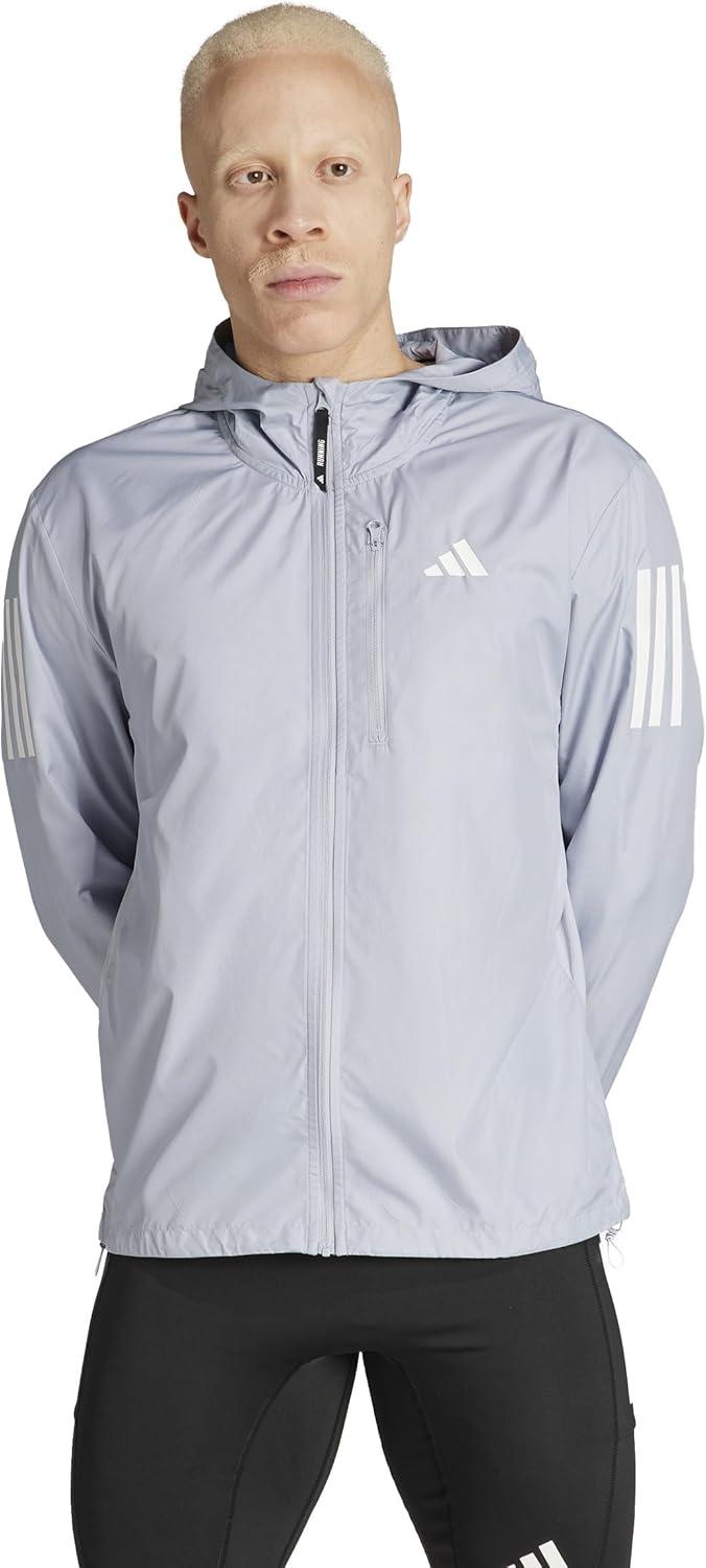 imageadidas Mens Own The Run JacketHalo Silver