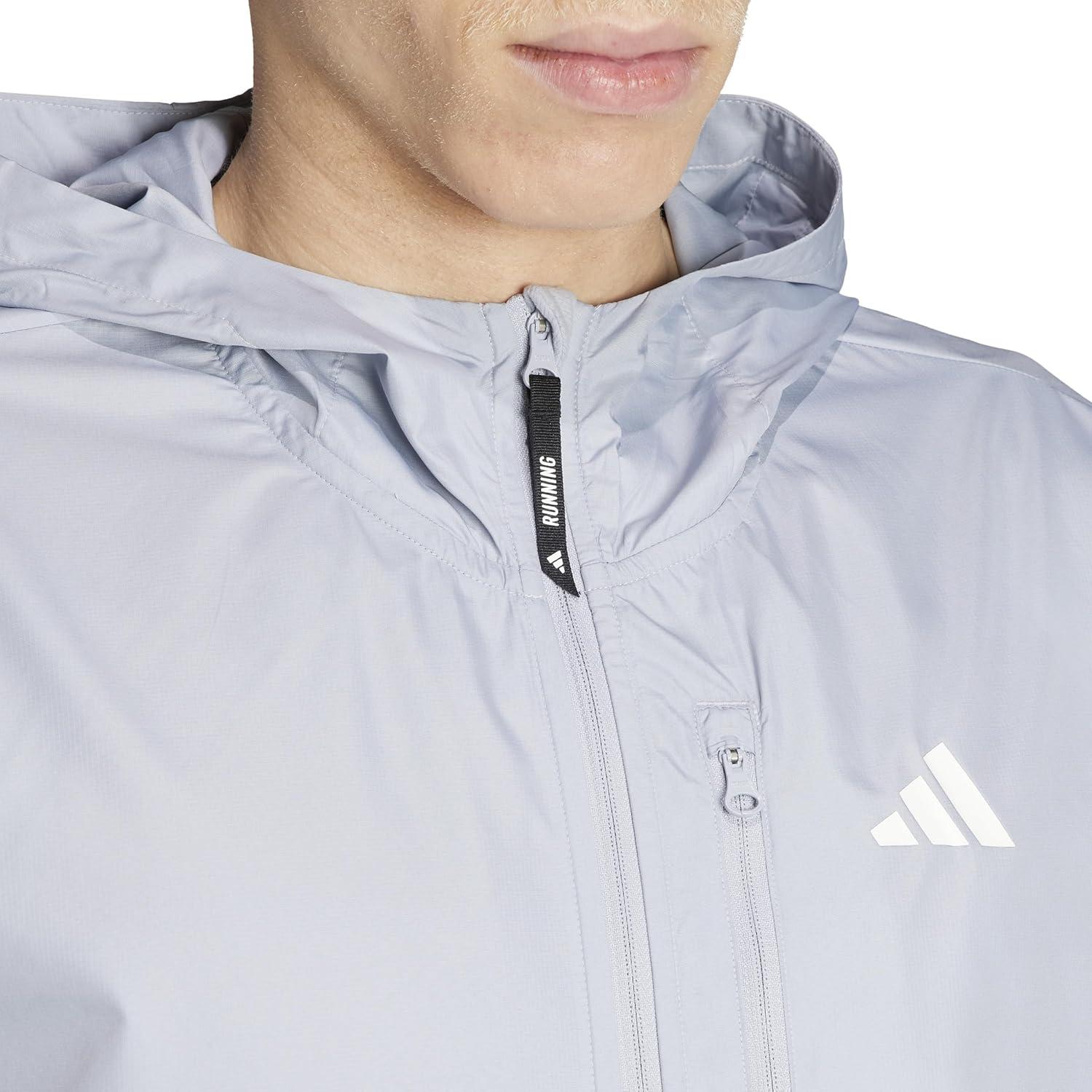 imageadidas Mens Own The Run JacketHalo Silver