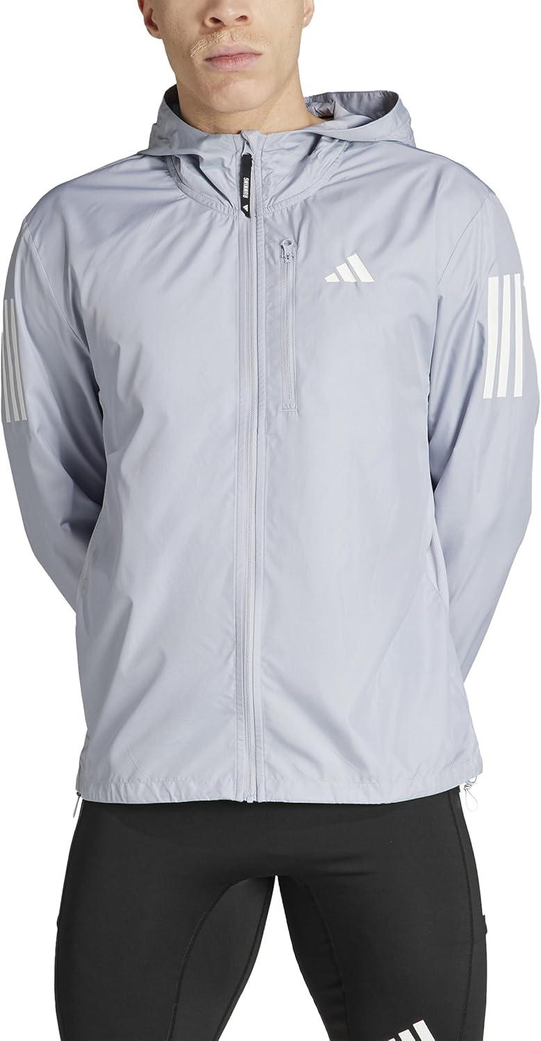 imageadidas Mens Own The Run JacketHalo Silver