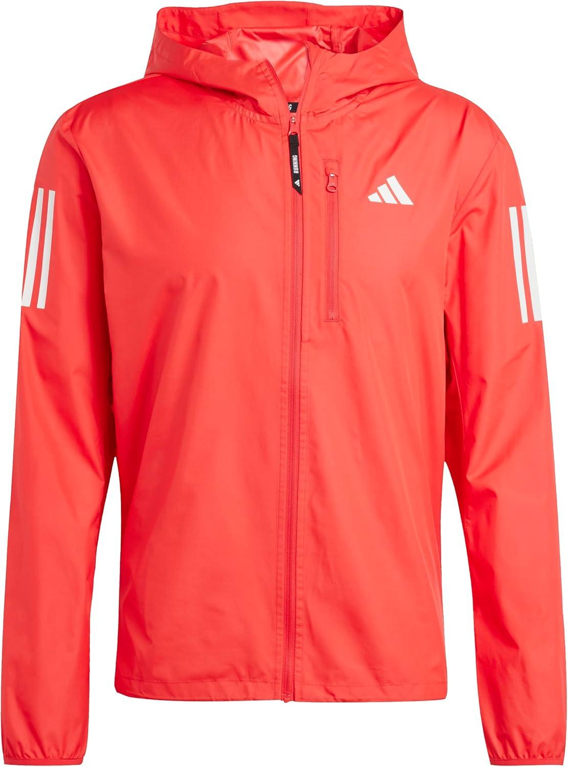 imageadidas Mens Own The Run JacketPure Ruby