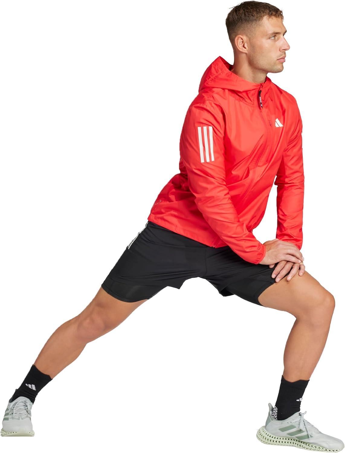 imageadidas Mens Own The Run JacketPure Ruby