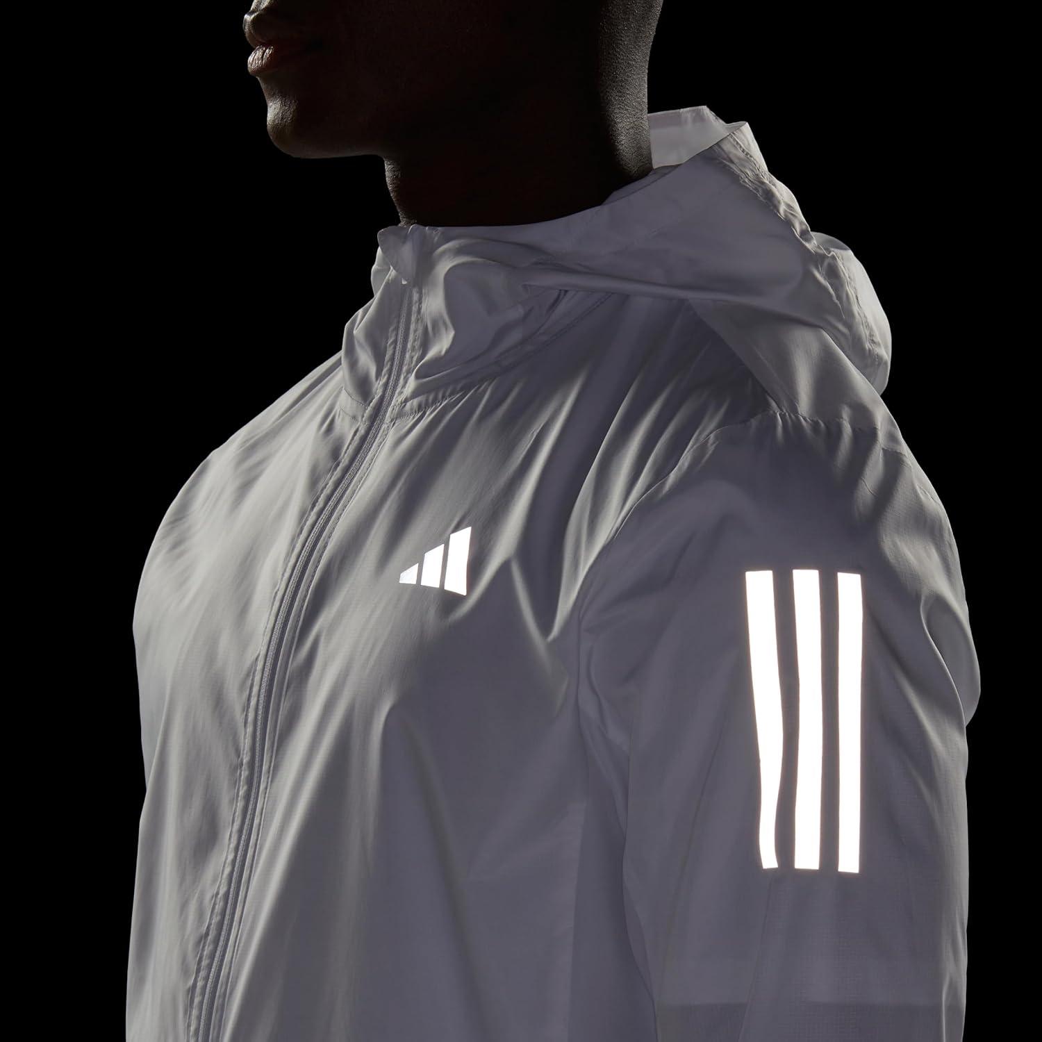 imageadidas Mens Own The Run JacketWhiteGrey