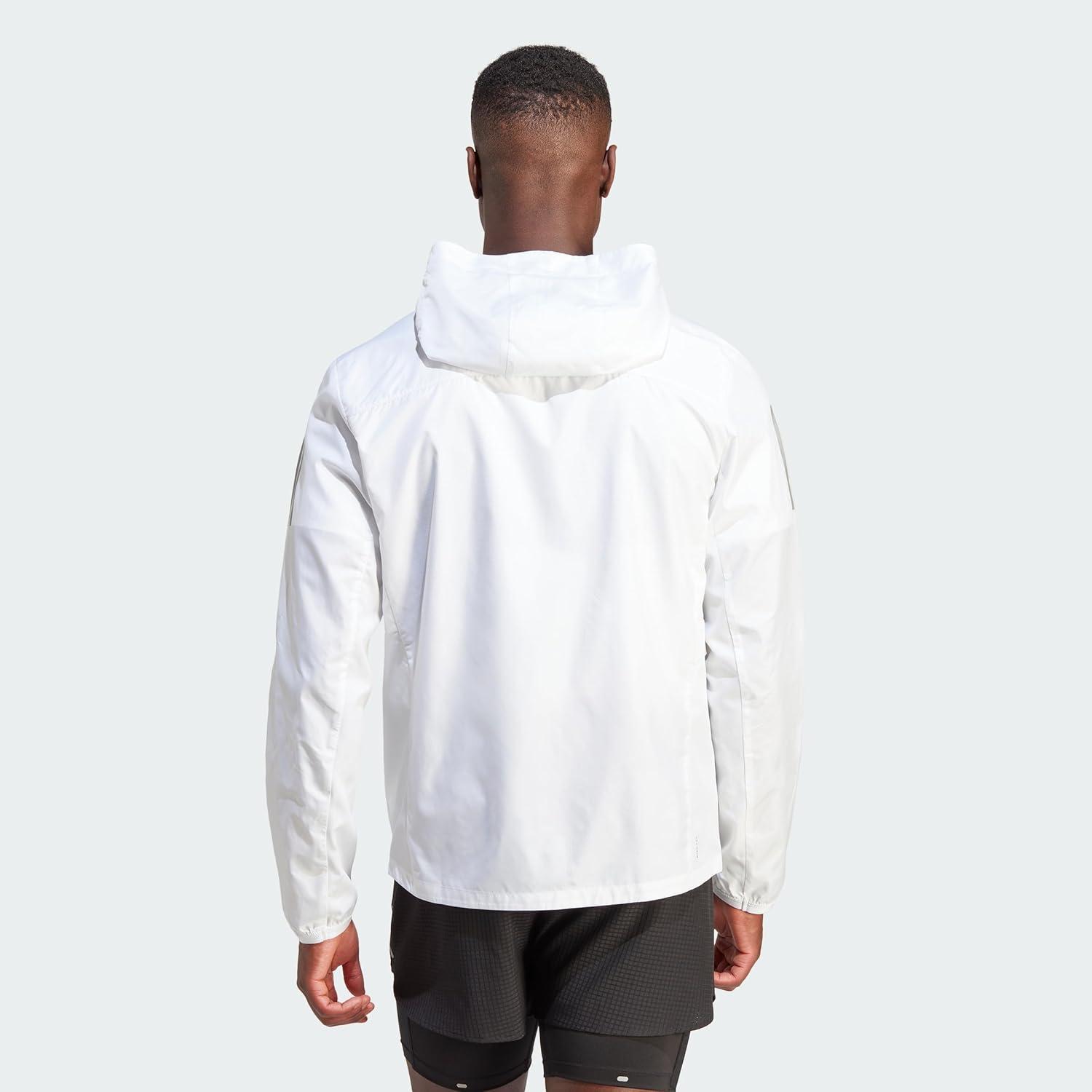 imageadidas Mens Own The Run JacketWhiteGrey