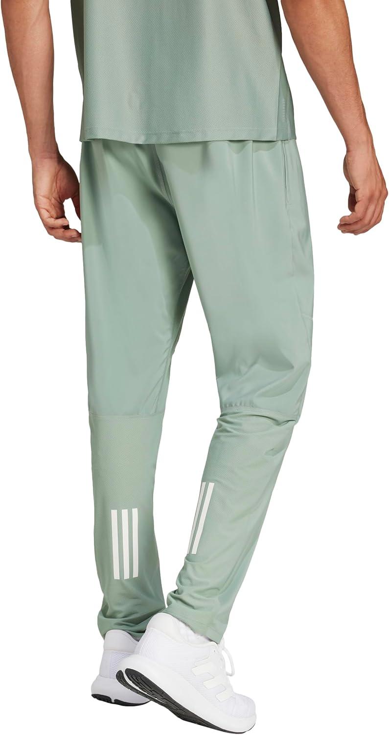 imageadidas Mens Own The Run PantsSilver Green