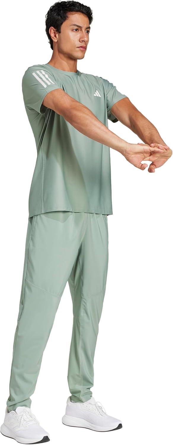 imageadidas Mens Own The Run PantsSilver Green
