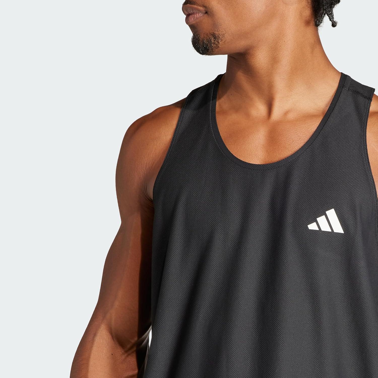 imageadidas Mens Own The Run Tank TopBlack