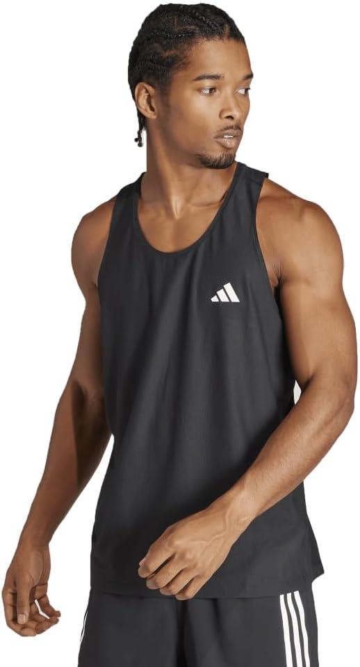 imageadidas Mens Own The Run Tank TopBlackBlack