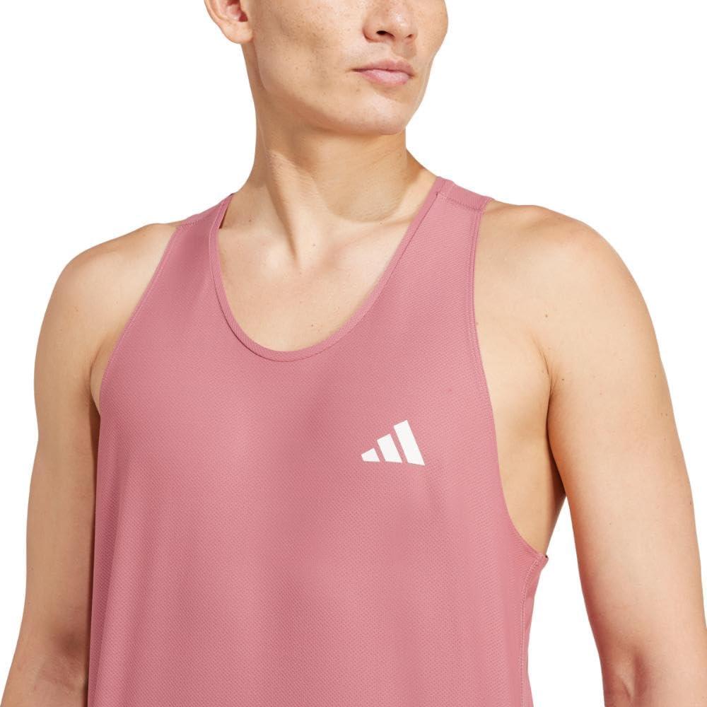 imageadidas Mens Own The Run Tank TopPreloved Crimson