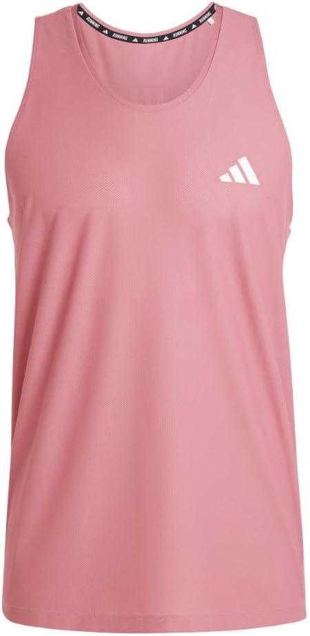 imageadidas Mens Own The Run Tank TopPreloved Crimson