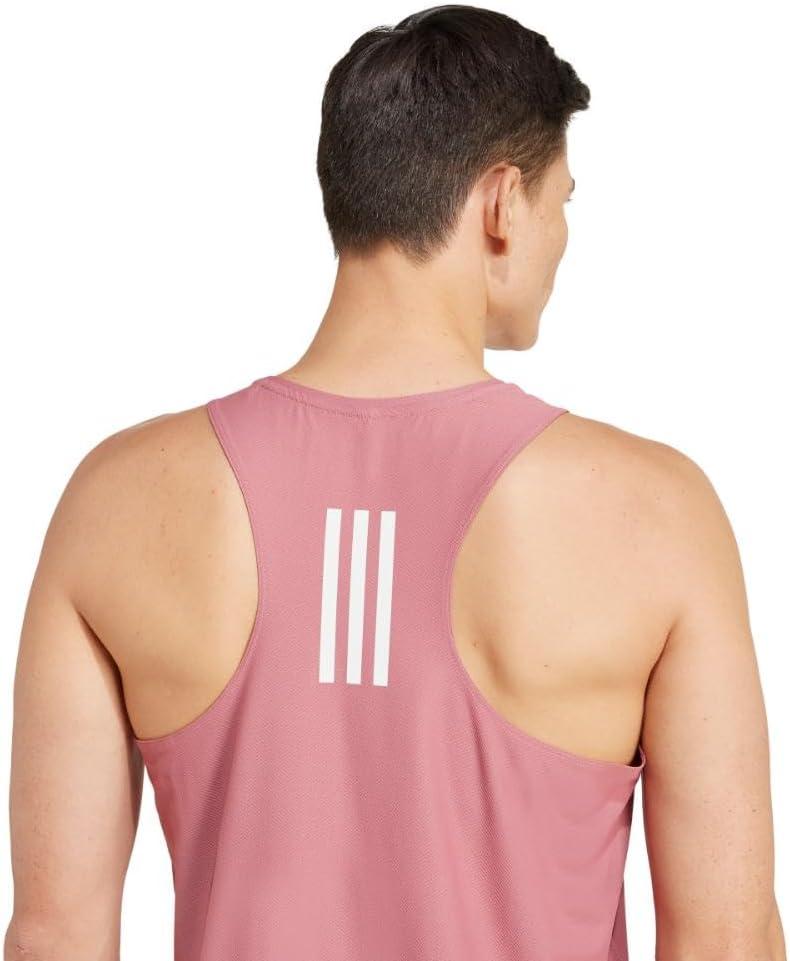 imageadidas Mens Own The Run Tank TopPreloved Crimson