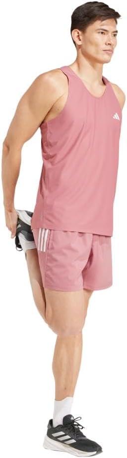 imageadidas Mens Own The Run Tank TopPreloved Crimson