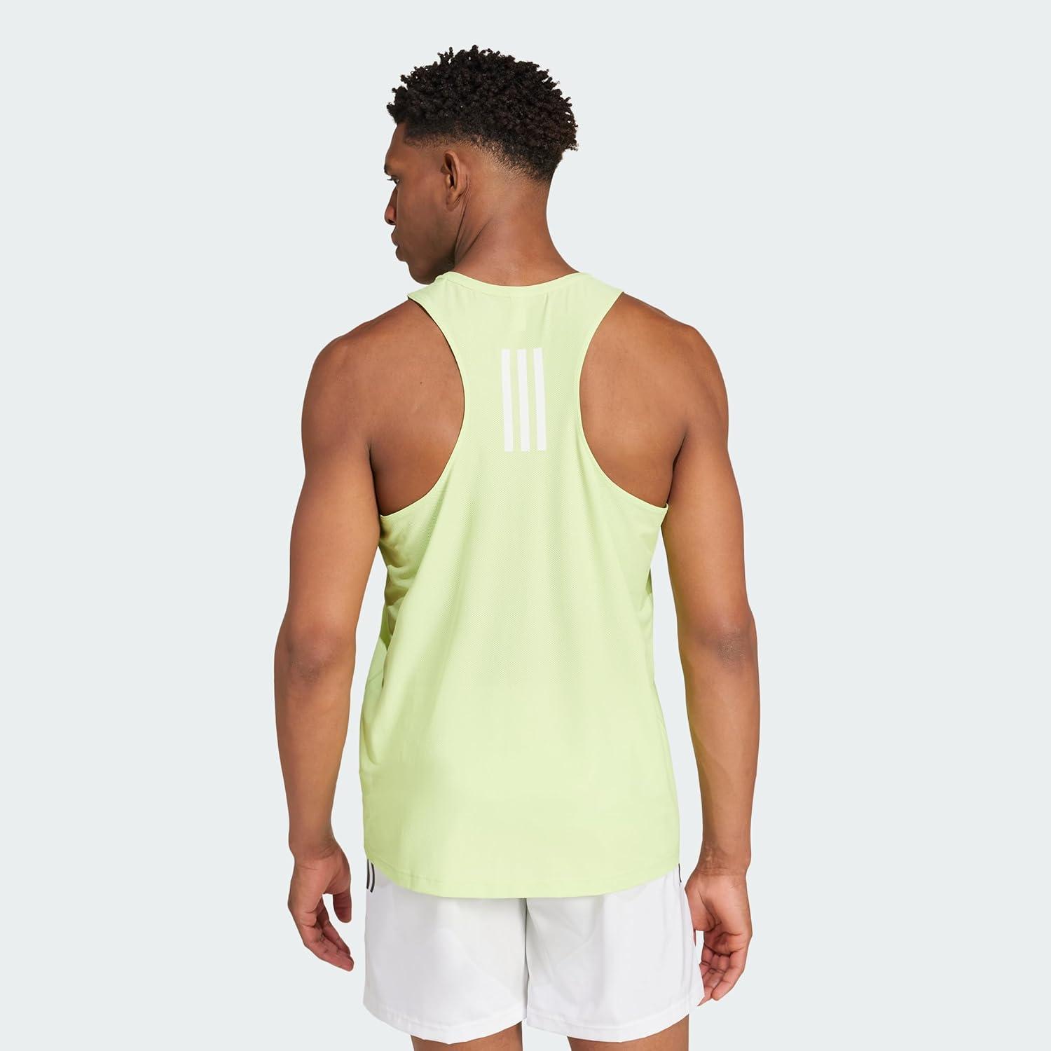 imageadidas Mens Own The Run Tank TopPulse Lime