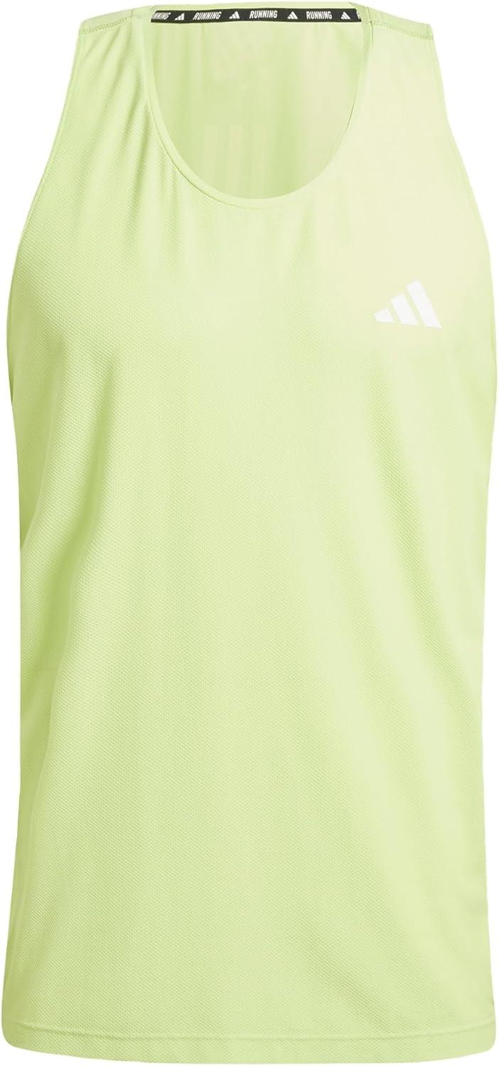 imageadidas Mens Own The Run Tank TopPulse Lime
