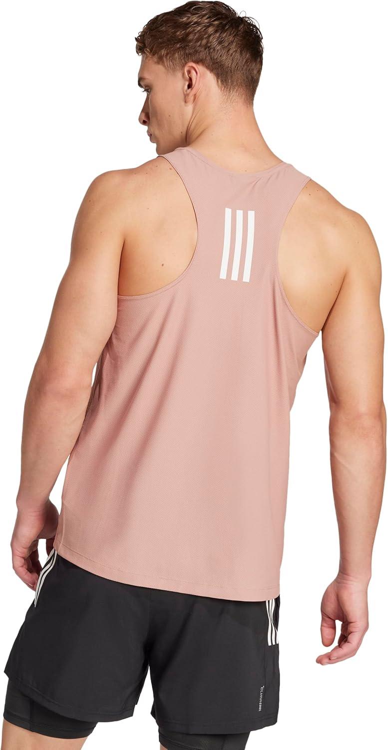 imageadidas Mens Own The Run Tank TopWarm Clay