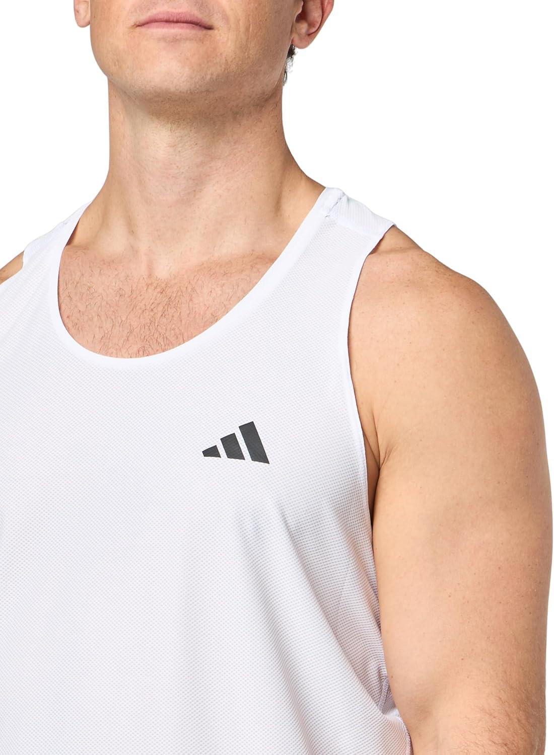 imageadidas Mens Own The Run Tank TopWhiteWhite