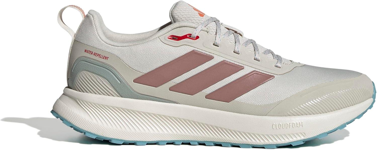 imageadidas Mens Run Falcon 5 Trail SneakerAluminaWarm ClayMint Ton