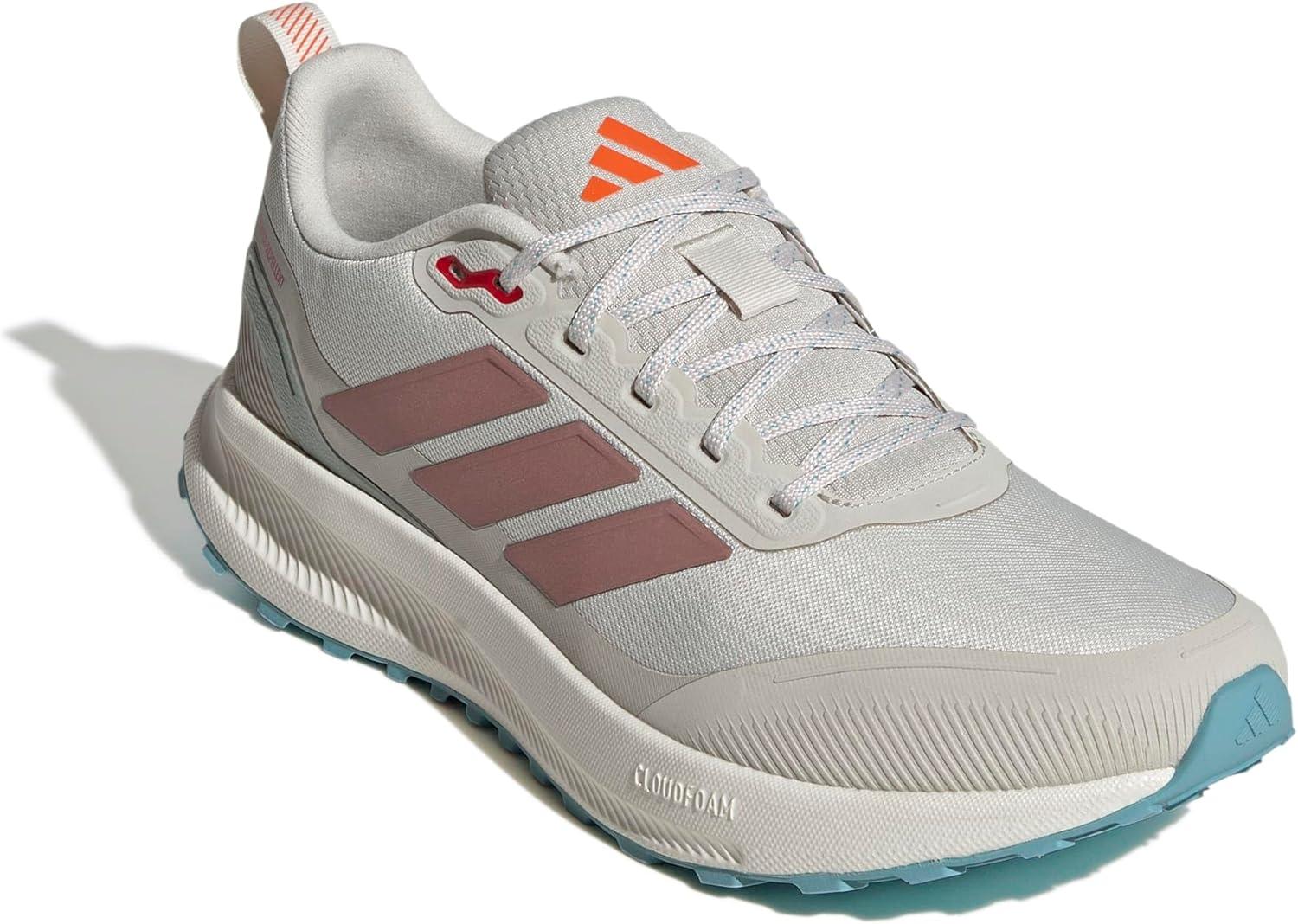 imageadidas Mens Run Falcon 5 Trail SneakerAluminaWarm ClayMint Ton