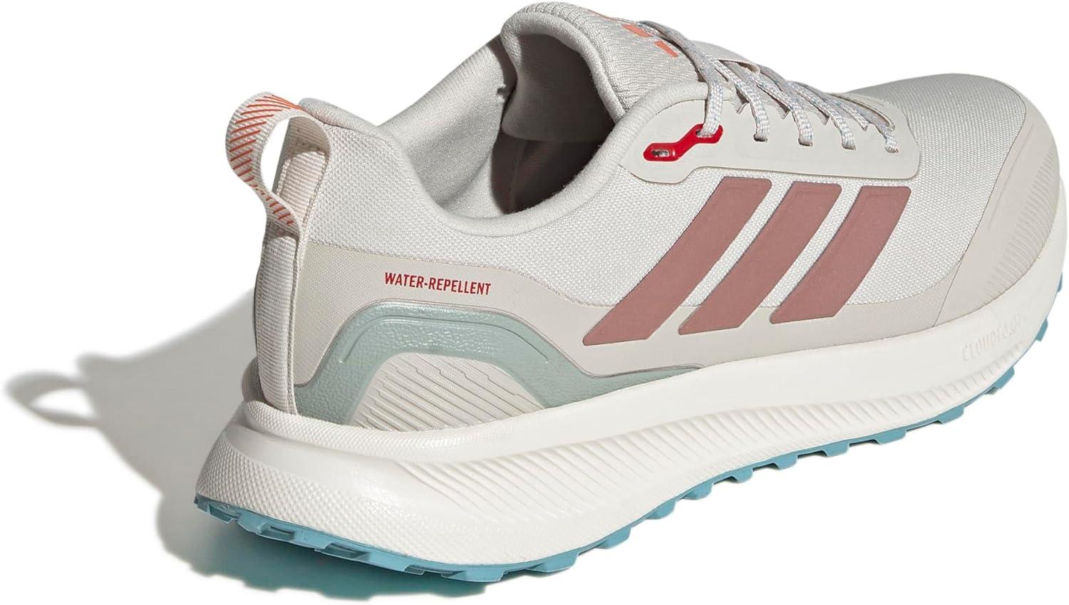 imageadidas Mens Run Falcon 5 Trail SneakerAluminaWarm ClayMint Ton