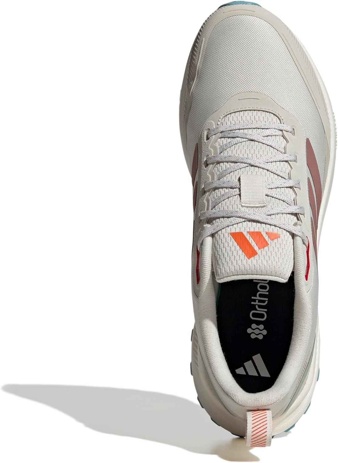 imageadidas Mens Run Falcon 5 Trail SneakerAluminaWarm ClayMint Ton