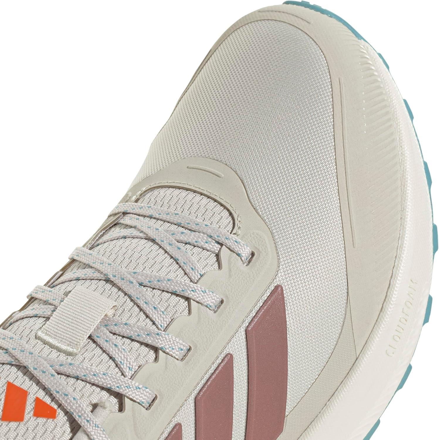 imageadidas Mens Run Falcon 5 Trail SneakerAluminaWarm ClayMint Ton