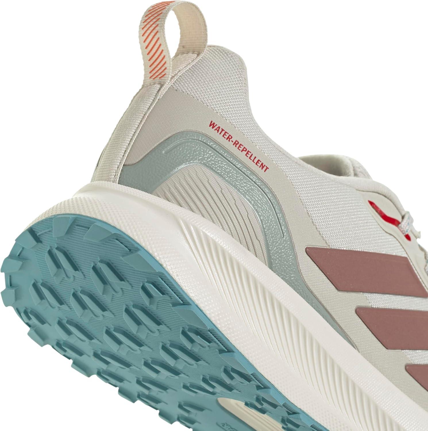 imageadidas Mens Run Falcon 5 Trail SneakerAluminaWarm ClayMint Ton