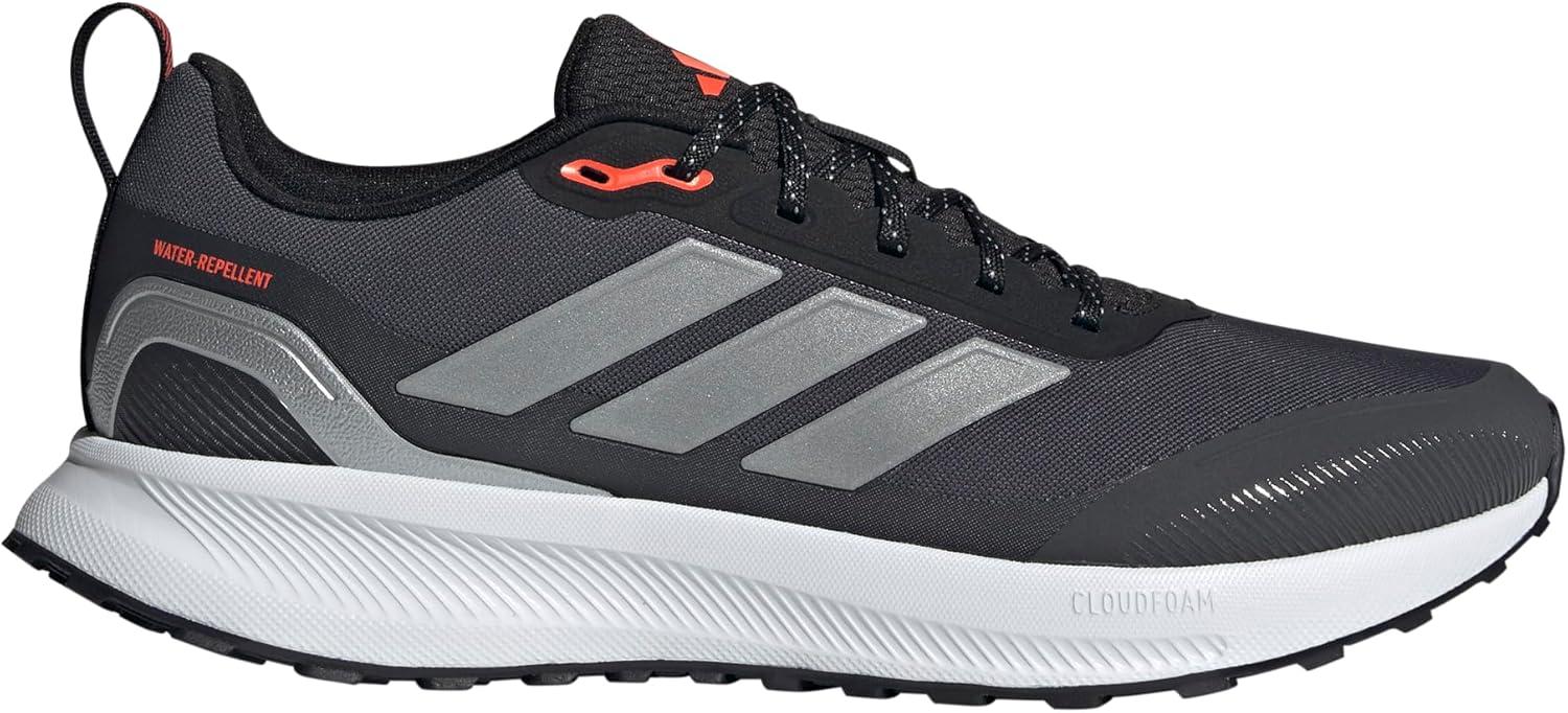 imageadidas Mens Run Falcon 5 Trail SneakerBlackSilver MetallicCarbon
