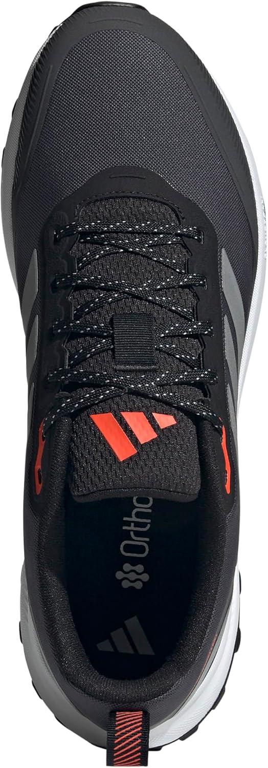 imageadidas Mens Run Falcon 5 Trail SneakerBlackSilver MetallicCarbon