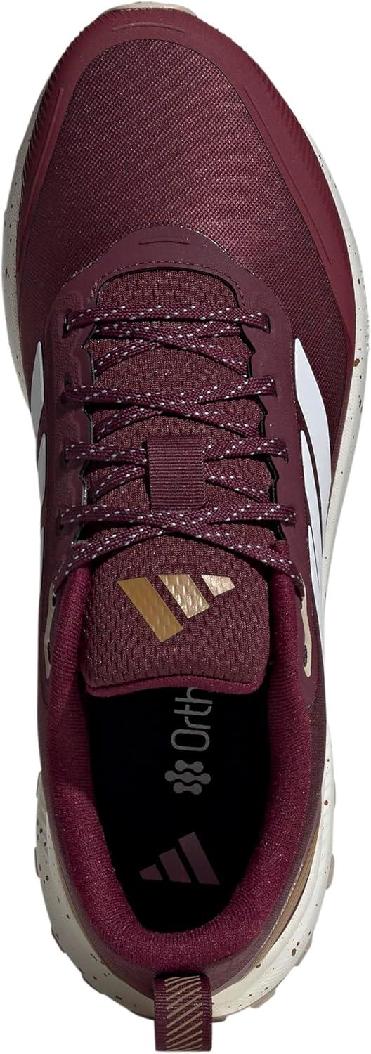 imageadidas Mens Run Falcon 5 Trail SneakerMaroonWhiteBronze Strata