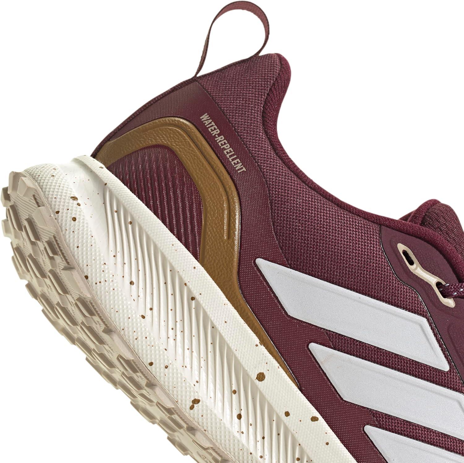 imageadidas Mens Run Falcon 5 Trail SneakerMaroonWhiteBronze Strata