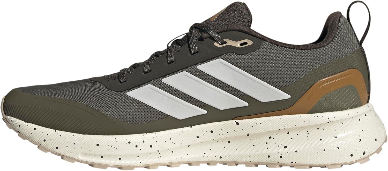 imageadidas Mens Run Falcon 5 Trail SneakerShadow OliveWhiteBronze Strata