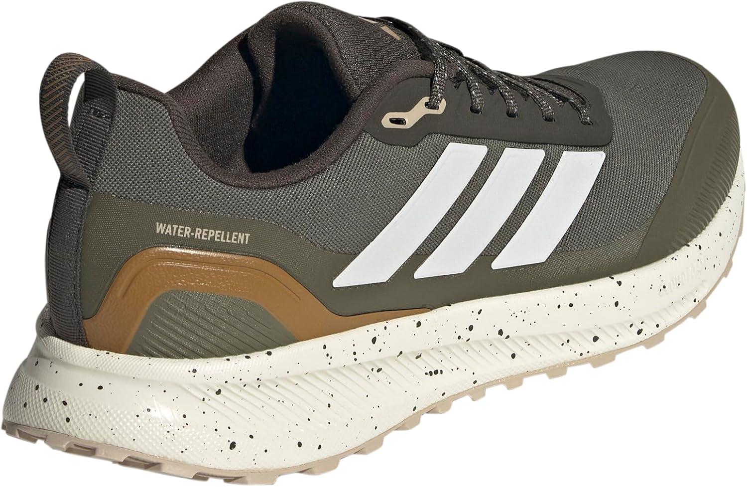 imageadidas Mens Run Falcon 5 Trail SneakerShadow OliveWhiteBronze Strata