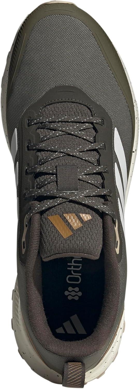 imageadidas Mens Run Falcon 5 Trail SneakerShadow OliveWhiteBronze Strata