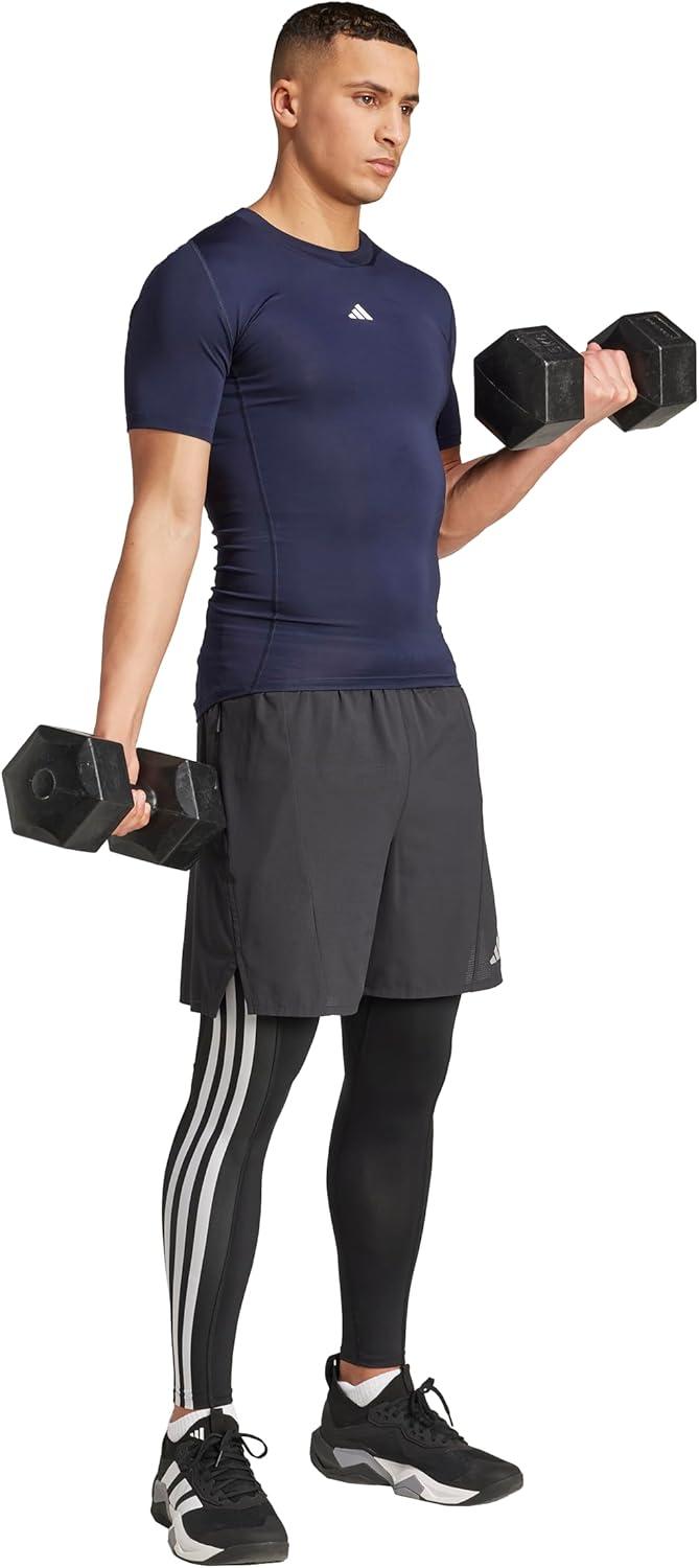 imageadidas Mens Techfit Compression Training TShirtInk