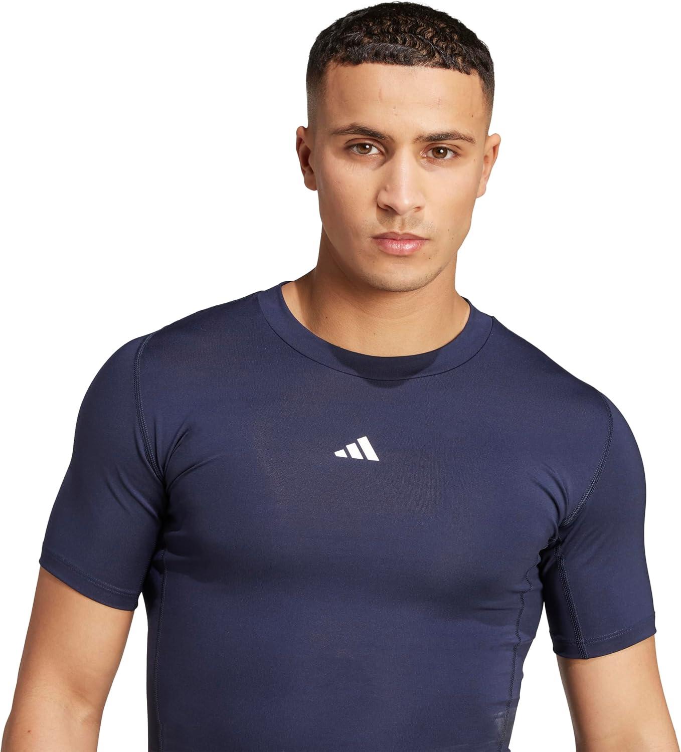 imageadidas Mens Techfit Compression Training TShirtInk