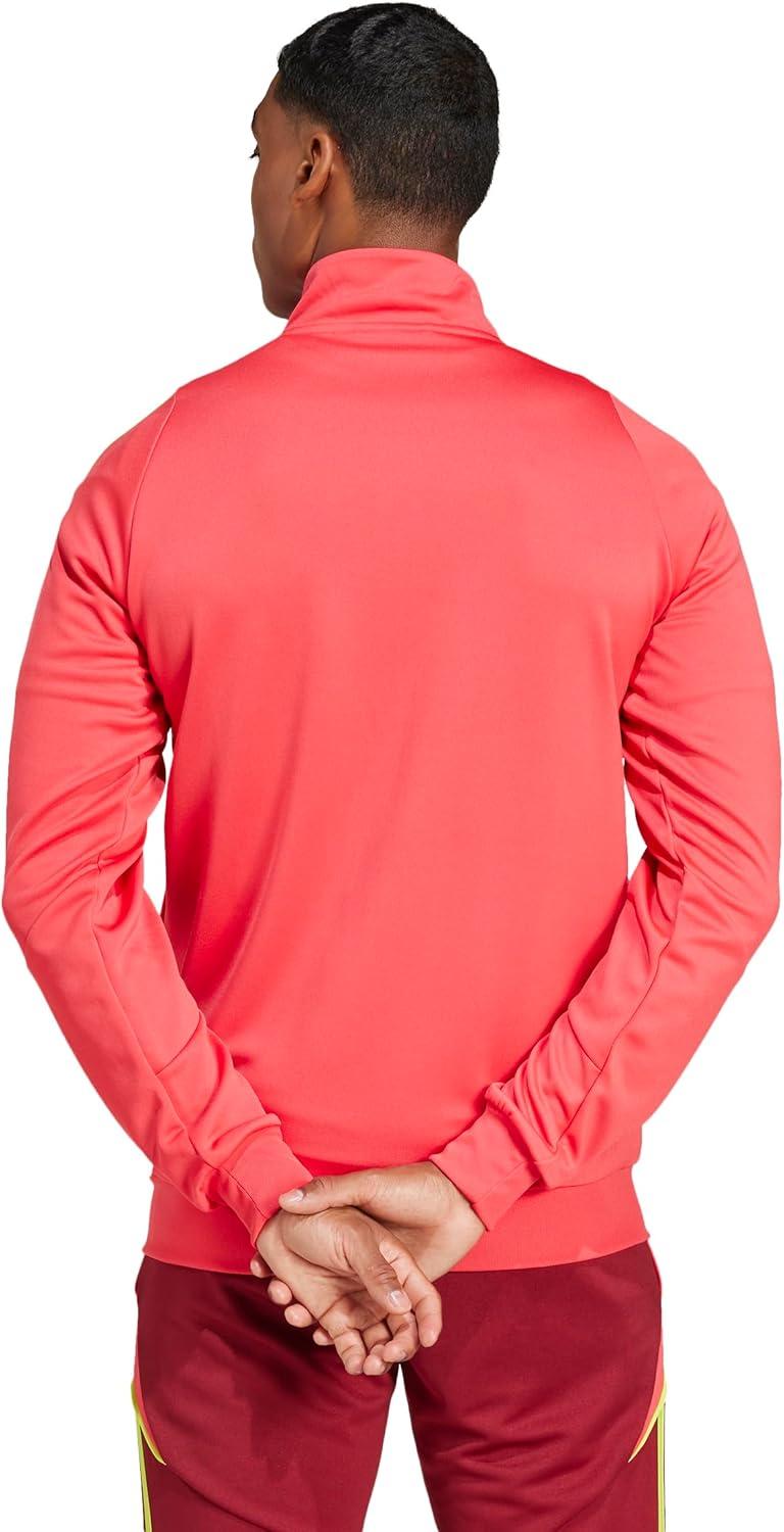 imageadidas Mens Tiro 24 Training JacketCore PinkSemi Solar Yellow