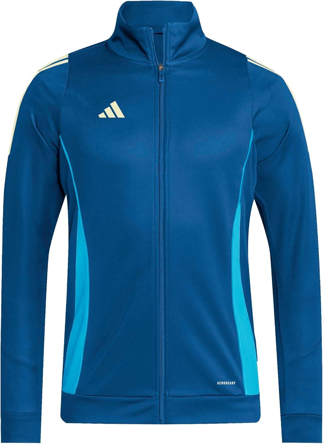 imageadidas Mens Tiro 24 Training JacketLegend MarinePearl Citrine