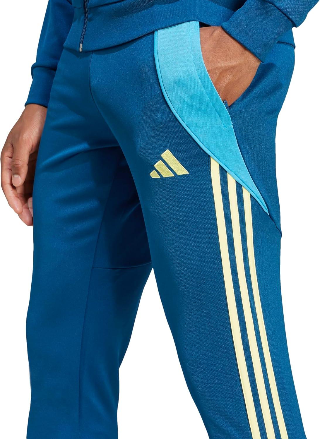 imageadidas Mens Tiro 24 Training JacketLegend MarinePearl Citrine