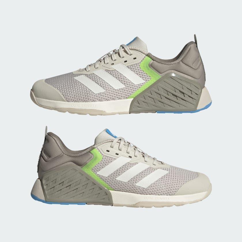 imageadidas UnisexAdult Dropset 3 Training SneakerAluminaChalk WhiteBlue Burst