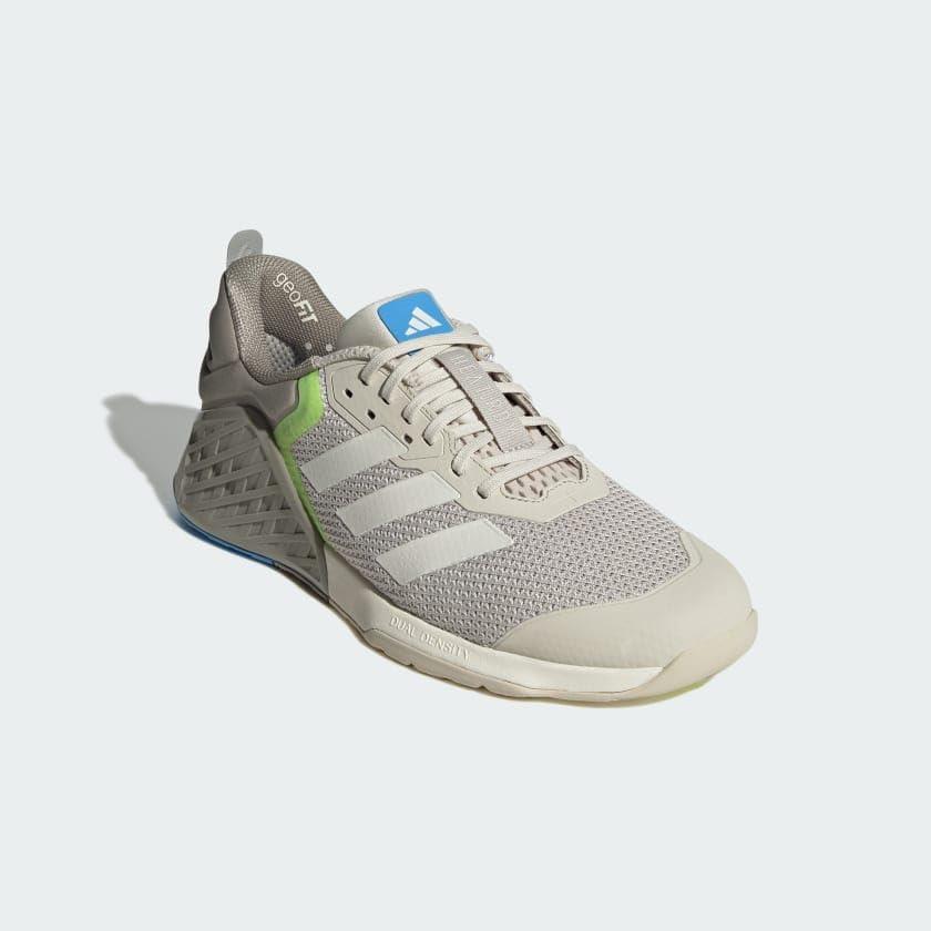 imageadidas UnisexAdult Dropset 3 Training SneakerAluminaChalk WhiteBlue Burst